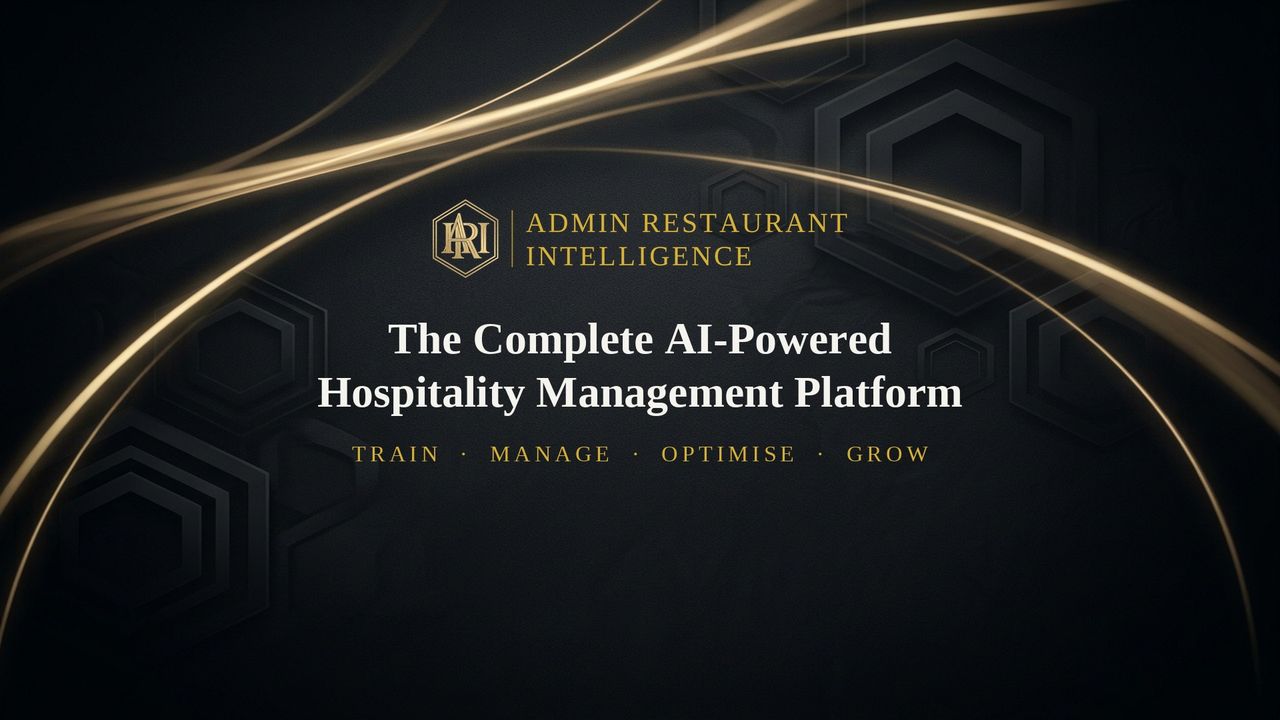 Hero banner — Admin Restaurant Intelligence
